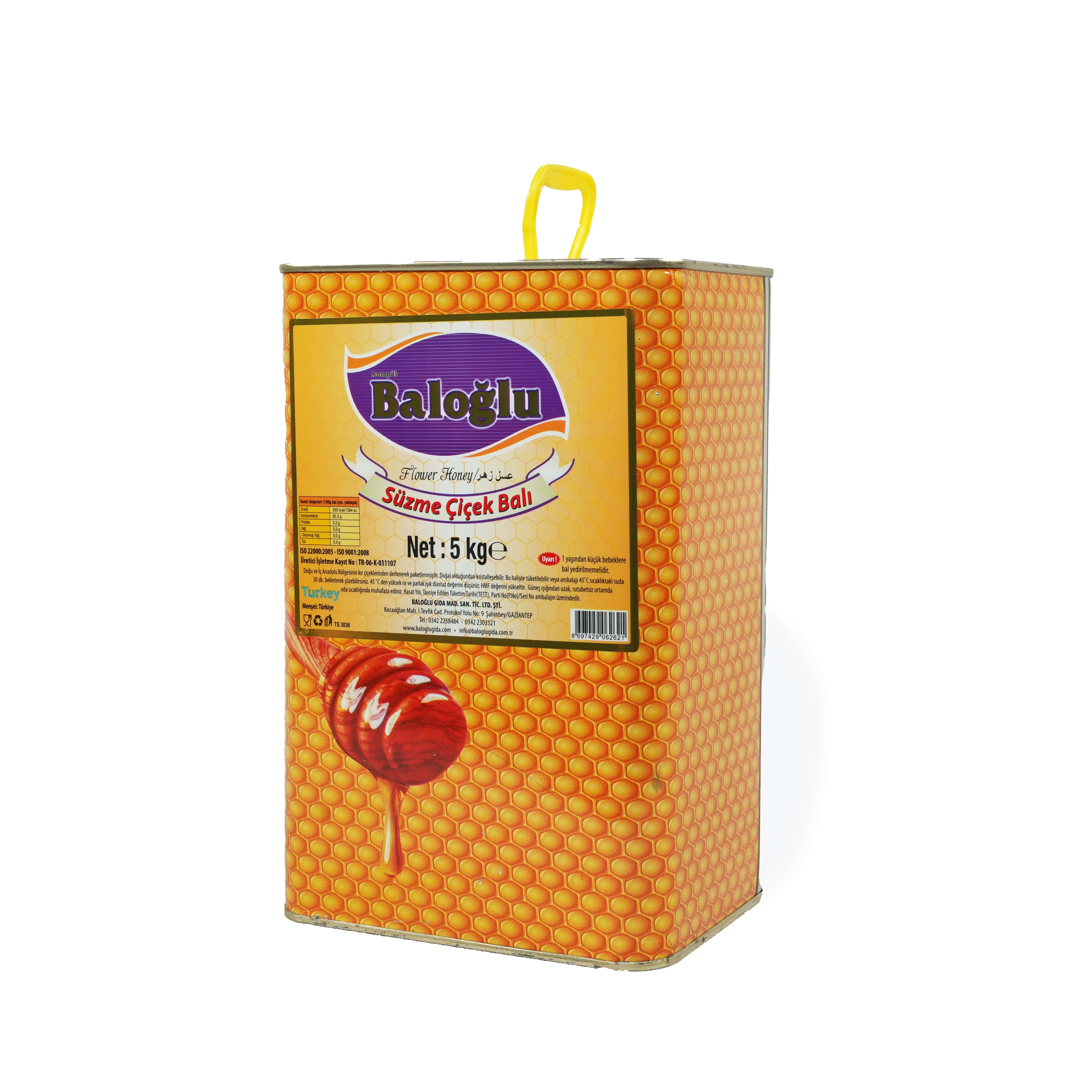 Süzme Çiçek Balı - (5KG)