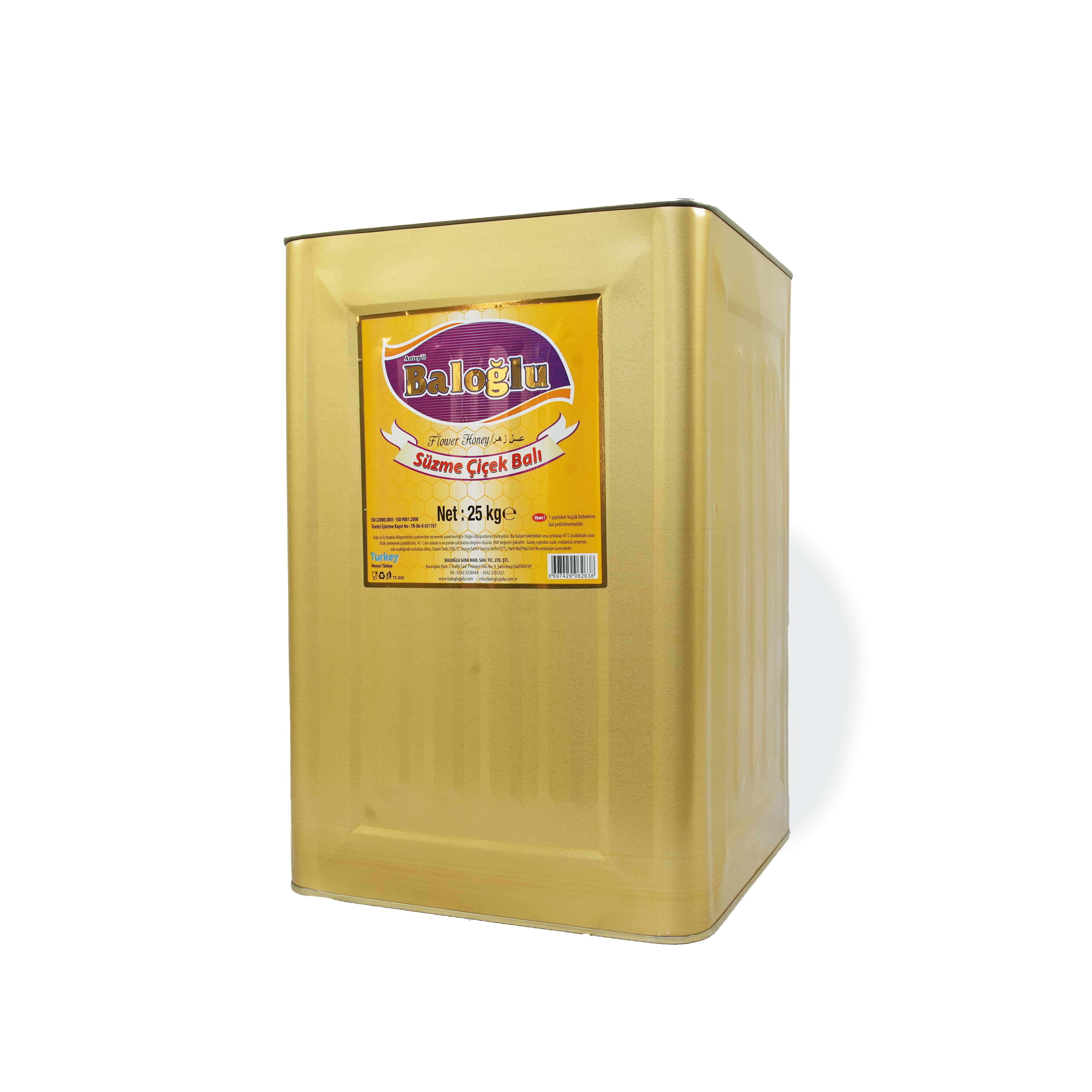 Süzme Çiçek Balı - (25KG)