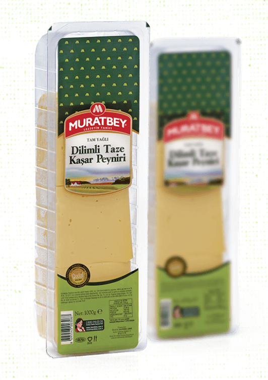 Tam Yağlı Dilimli Taze Kaşar Peyniri - (1000g)