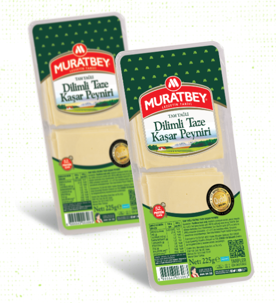 Tam Yağlı Dilimli Taze Kaşar Peyniri - (225g)
